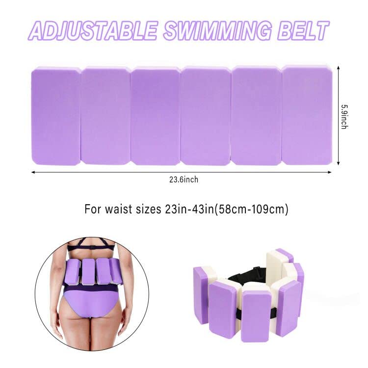 UNAOIWN Water Dumbbell Set for Aquatic Aerobics Exercise, Water Weights Equipment, Training Aid for Aquatic Fitness, Water Workout Fitness Tool (Pull buoy version-Purple)