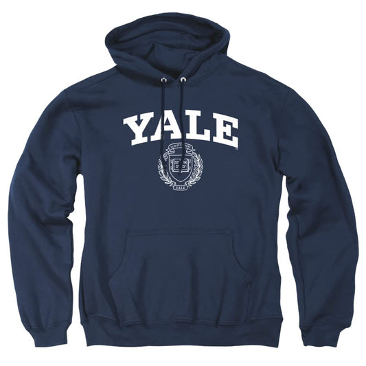 Yale University Official Yale Seal Unisex Adult Pull-Over Hoodie,Navy, X-Large