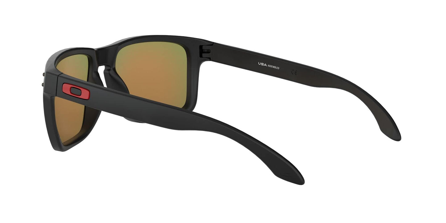 Oakley Men's OO9417 Holbrook XL Square Sunglasses, Matte Black/Prizm Ruby, 59 mm
