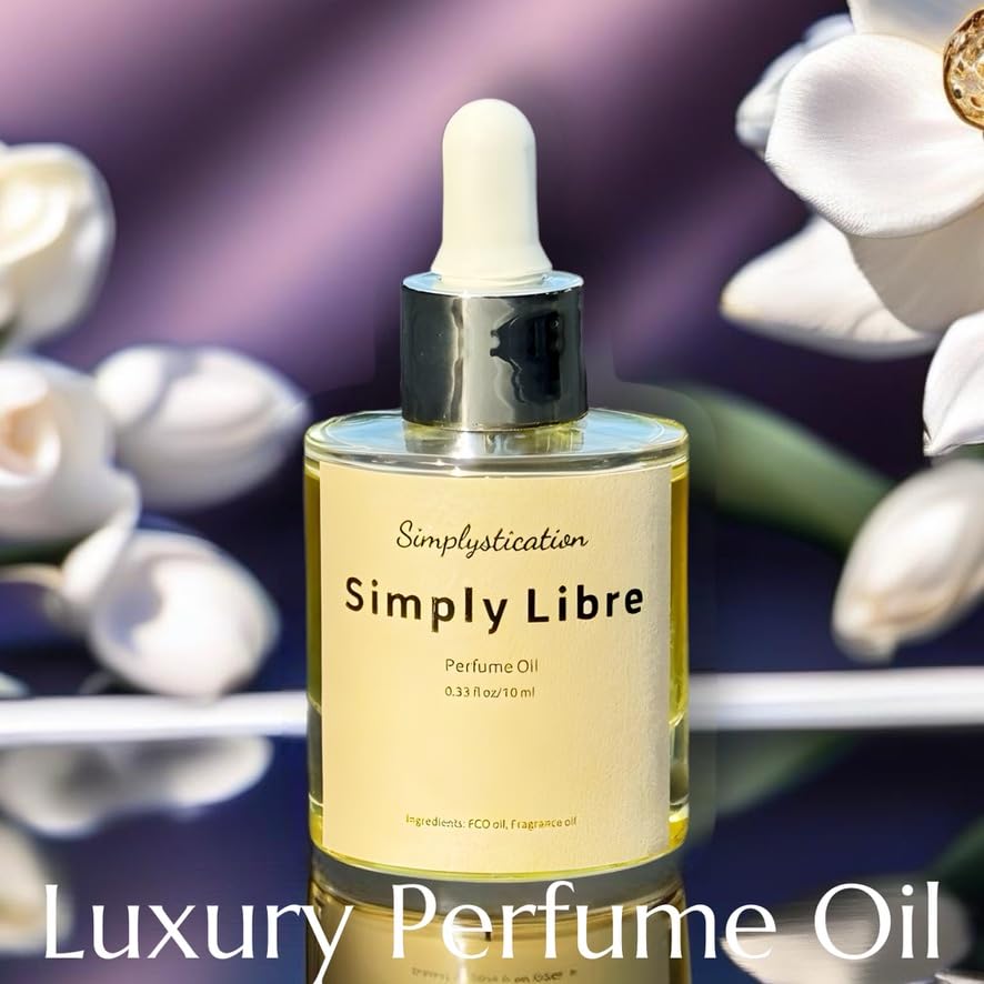 Simplystication YL's Libre Inspired – Alcohol-Free Skin Parfum for Women – Long-Lasting, Hydrating Eau de Parfum with MCT Liquid Coconut Oil – 1 oz (30 ml Dropper)