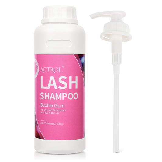 ACTROL Lash Shampoo Bubble Gum 500ml Eyelash Shampoo Lash Wash Shampoo Lash Cleanser Foam