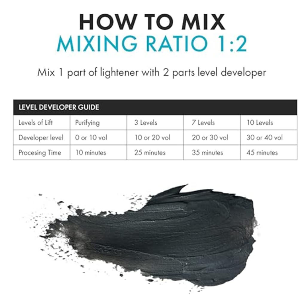 HAIR BAR NYC 30 Volume - Blond Plex Anti-Yellow Porfessional Lightening System for Charcoal Hair Bleach - Violet Peroxide Developer with Plex, Reduce Brassy, Eliminates Orange Tones 33.8oz/1lt