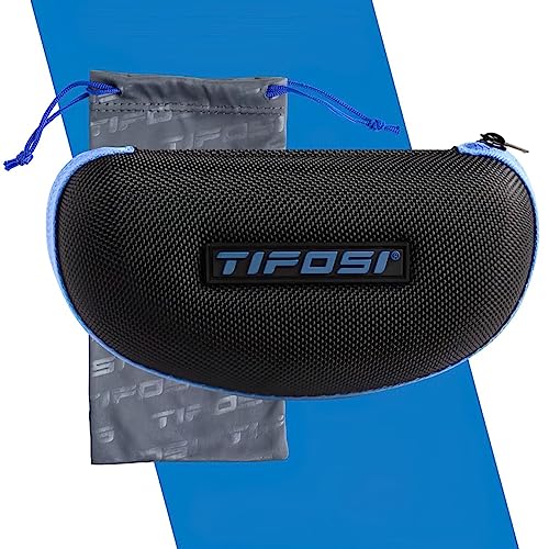 Tifosi Optics Swick Sunglasses (BlackOut/Sky Blue Polarized Lenses), unisex adult