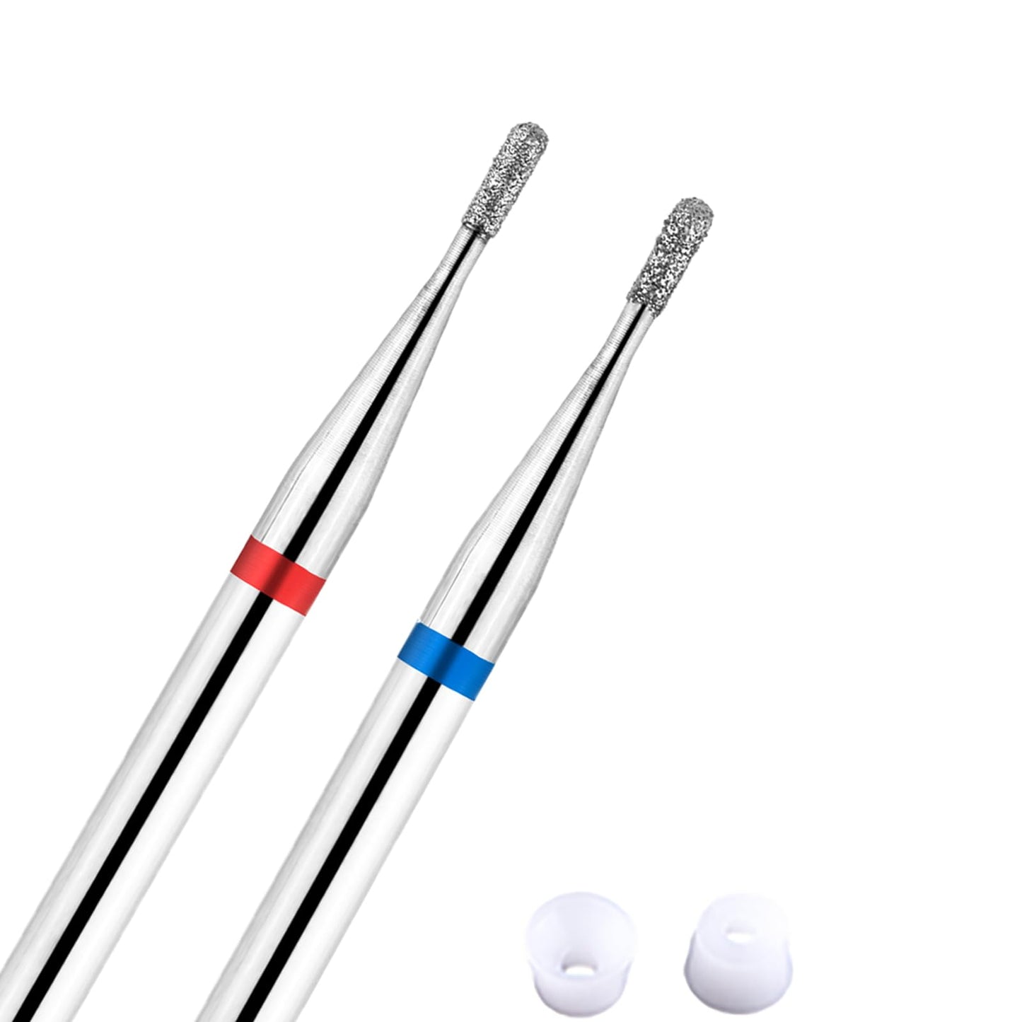 Acycoin2A 2pcs Round Tapered Cuticle Clean Nail Drill Bit (I)