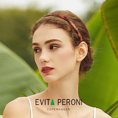 EVITA PERONI Hair Band for Eyewear, No Pressure, No Headache, Comfortable Headbands for Women - Orange (Acetate Resin, 1 Count, Women, Hairband)
