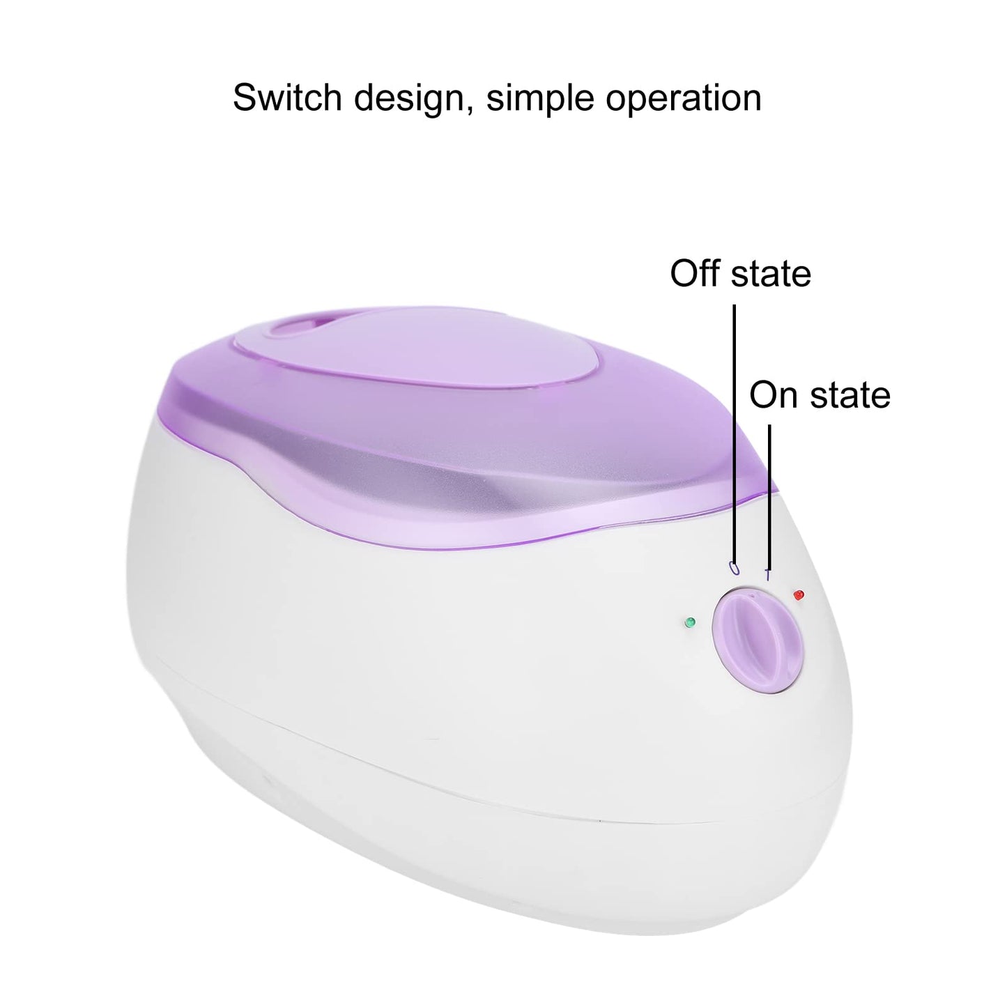 2.3L Paraffin Wax Machine for Hand and Feet with Heat Insulation, Aluminum Alloy Liner, Soothes and Moisturizes Dry Skin (110V US Plug)