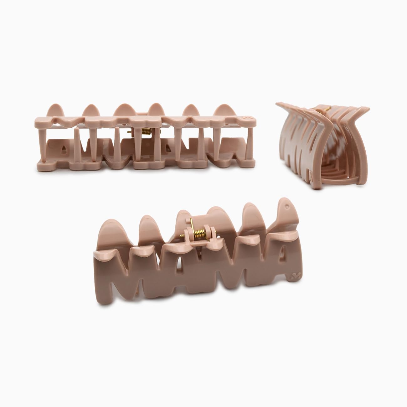 Mascella MAMA Personalized Hair Claw Clip - Custom Name Word Design, Large Strong Hold Non-Slip Hair Claw for Women, Durable Hair Accessory, Stylish Hair Clip for Everyday Wear (Pale Orchid)