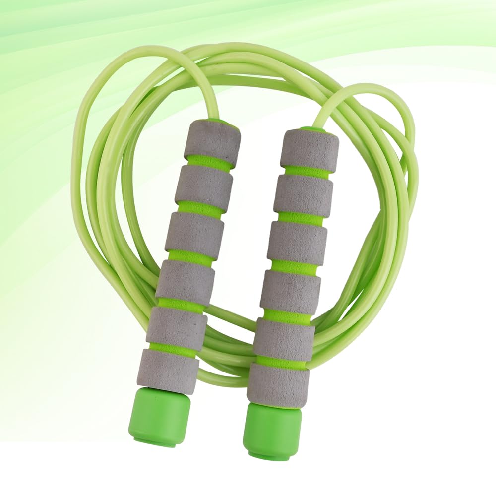 Adjustable Soft Skipping Rope with Skin-Friendly Foam Handles for Kids, Children, Students and Adults - Orange & Green-Adjustable Soft Skipping Rope with Skin-Friendly Foam Handles for Kids, Children