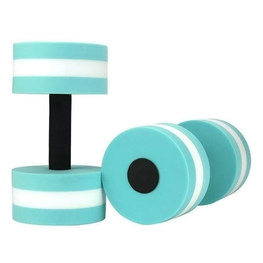 Water Dumbbells, Aquatic Exercise Dumbell, Set of 2 Aerobic Water Exercise Foam Dumbbells Pool Resistance for Men Women Weight Loss Water Sports Fitness Tool
