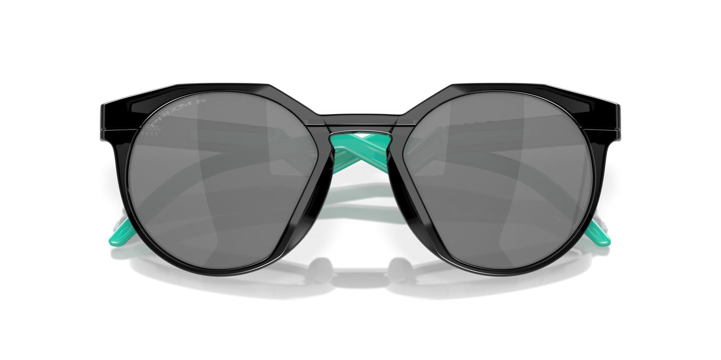 Oakley Men's OO9242 HSTN Round Sunglasses, Black Ink/Prizm Black Polarized, 52 mm