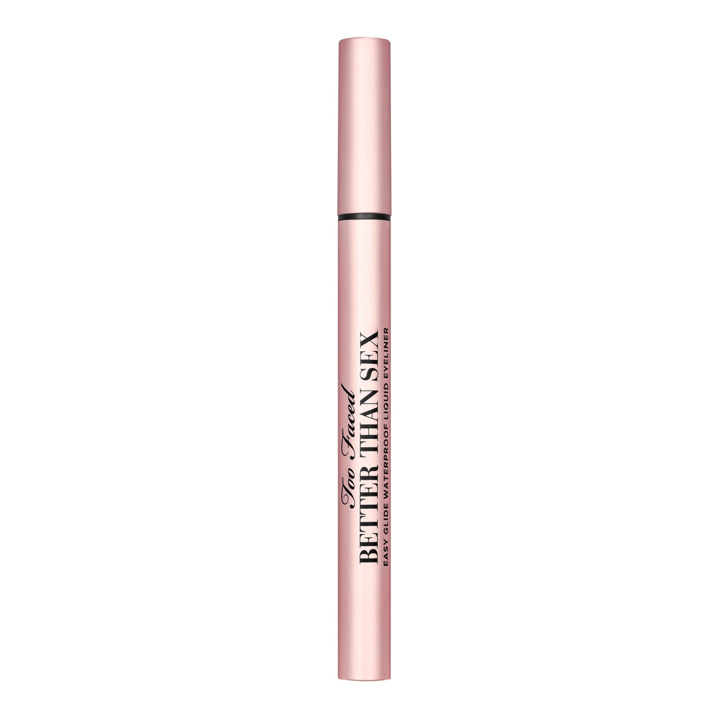 Too Faced Better Than Sex Easy Glide Waterproof Liquid Eyeliner | High Pigment + Smudge Proof, 0.02 Fl Oz, Black