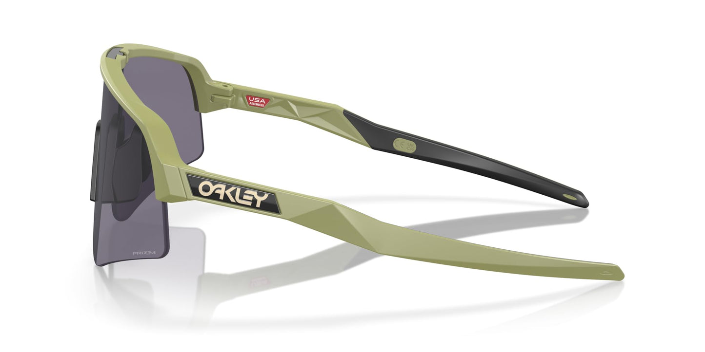 Oakley Men's Oo9465 Sutro Lite Sweep Rectangular Sunglasses, Matte Fern/Prizm Grey, 39 mm