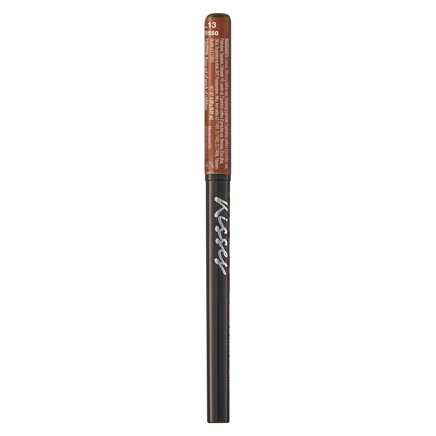 Ruby Kisses Auto Lip Liner Pencil (Espresso 3 Pack), Long Lasting & Non-Fading, Smooth Application, Non-Feathering with Rich Pigmented Color, No Sharpener Needed, Ideal for Full Lips Look