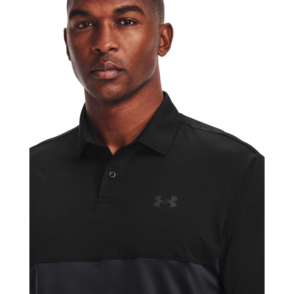 Under Armour Performance Golf Polo 2.0 Colorblock, Black (006)/Jet Gray, Small