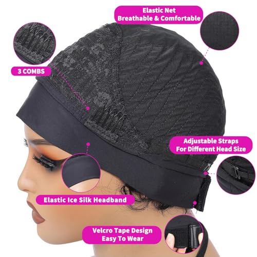 Headband Wig Human Hair Pixie Cut wig Human Hair Wigs For Black Women 1B 6 Inch Curly Wigs For Black Women Black Curly Wig Short Black Wigs For Women Glueless Wig Cheap Short Curly Human Hair Wigs
