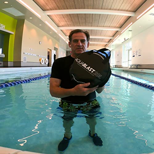 AquaBLAST Portable Fitness and Punching Bag, Water Exercise Equipment for Pools for a Total-Body, Low-Impact Workout, Pool Exercise Equipment, Sets Up in Seconds, Aquatic Exercise Equipment, 20 Liter