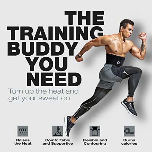 ActiveGear Waist Trimmer Belt for Stomach and Back Lumbar Support, Medium: 8" x 42" - Silver