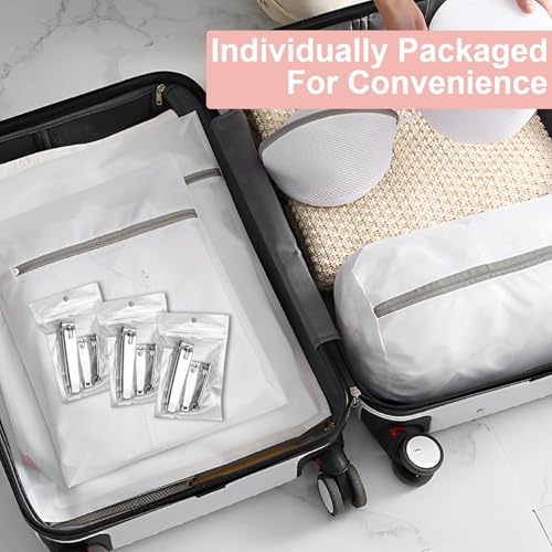 Individually Wrapped Nail Clippers in Bulk Stainless Steel Fingernail Clippers, Sturdy Thick Toenail Clippers Mini Men Women Nail Tip Toenails Cutter Trimmer (3.07, Count, 30)