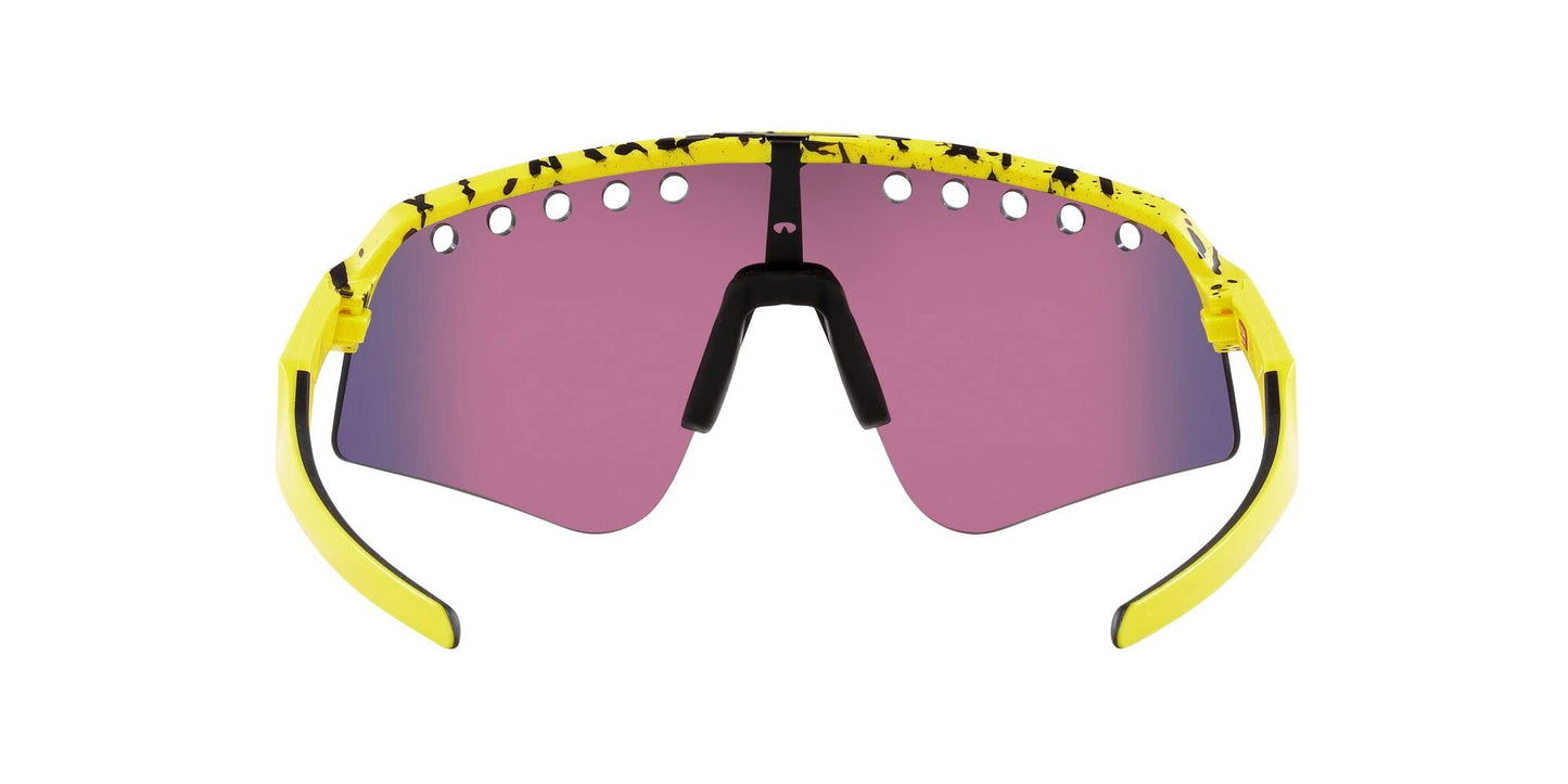 Oakley Men's OO9465 Sutro Lite Sweep Rectangular Sunglasses, TDF Splatter/Prizm Road, 39 mm