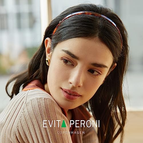 EVITA PERONI Hair Band for Eyewear, No Pressure, No Headache, Comfortable Headbands for Women - Orange (Acetate Resin, 1 Count, Women, Hairband)