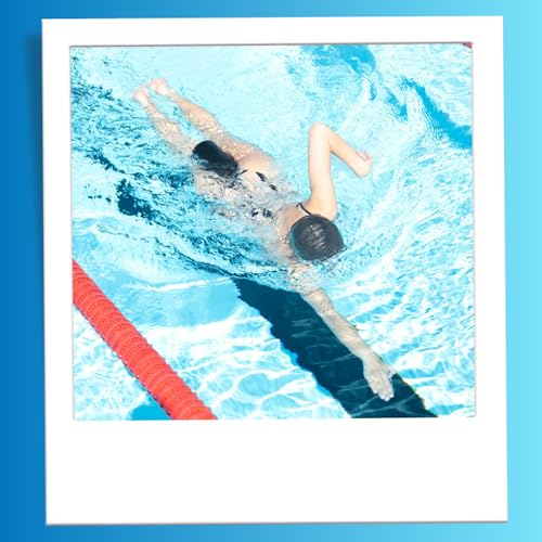 Sporti Pull Buoy for Women & Men Competitive, Swim Trainer Gears, Swim Buoy for Lap Swimming, EVA 5-Layer Pull Buoy Leg Float - Black/Blue