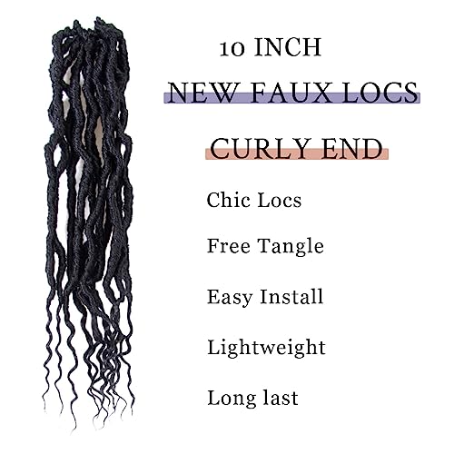 BOHOBABE Faux Locs Crochet Hair 36 Inch, Boho Soft Crochet Locs with Curly Ends, Long Bohemian Goddess Locs Crochet Braids for Black Women (6 Packs, T30)