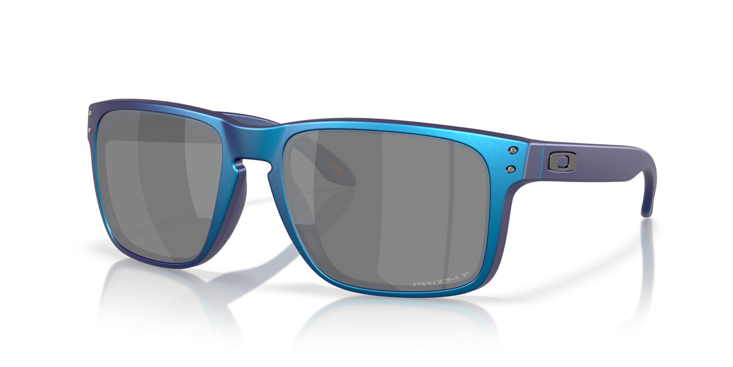 Oakley Men's OO9417 Holbrook XL Square Sunglasses, Matte Cyan/Blue Colorshift/Prizm Black Polarized, 59 mm