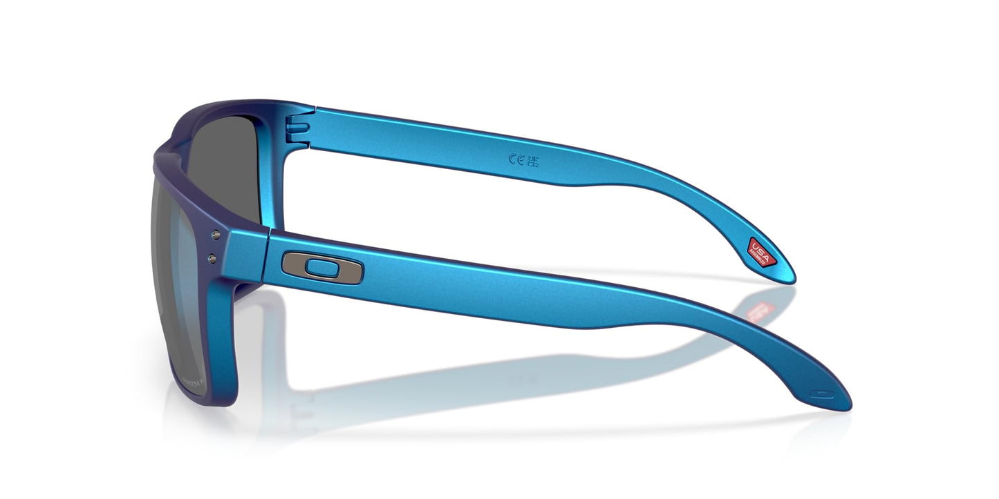Oakley Men's OO9417 Holbrook XL Square Sunglasses, Matte Cyan/Blue Colorshift/Prizm Black Polarized, 59 mm