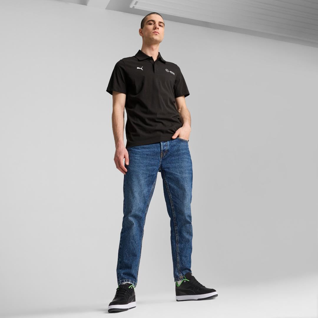 PUMA Men's Mercedes AMG Pertronas Essentials Polo, Black