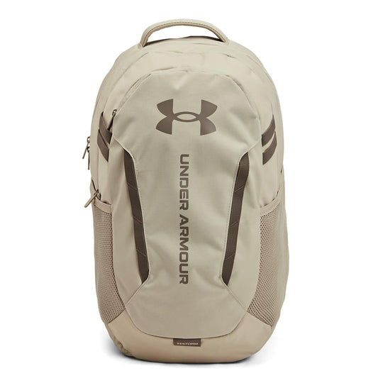 Under Armour Unisex-Adult Hustle 6.0 Backpack, (289) Khaki Base/Khaki Base/Taupe Dusk, One Size Fits Most