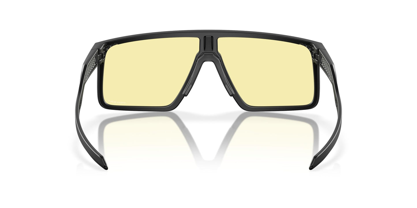 Oakley Men's OO9285 Helux Rectangular Sunglasses, Matte Black/Prizm Gaming, 61 mm