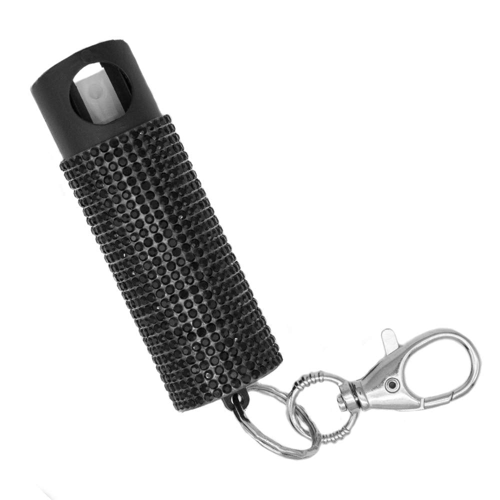 Guard Dog Security Bling it On Pepper Spray, Keychain with Safety Twist Top, Mini and Easy Carry, Lightweight and Fashionable, Maximum Police Strength OC Spray, 16 Feet Range, 0.5 fl oz