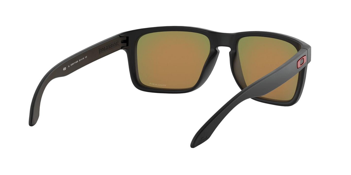 Oakley Men's OO9417 Holbrook XL Square Sunglasses, Matte Black/Prizm Ruby, 59 mm