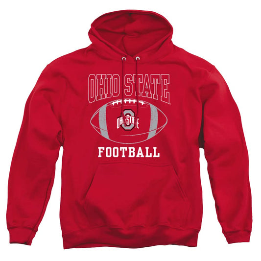 The Ohio State University Official Football Ball Unisex Adult Pull-Over Hoodie,Team Red, X-Large