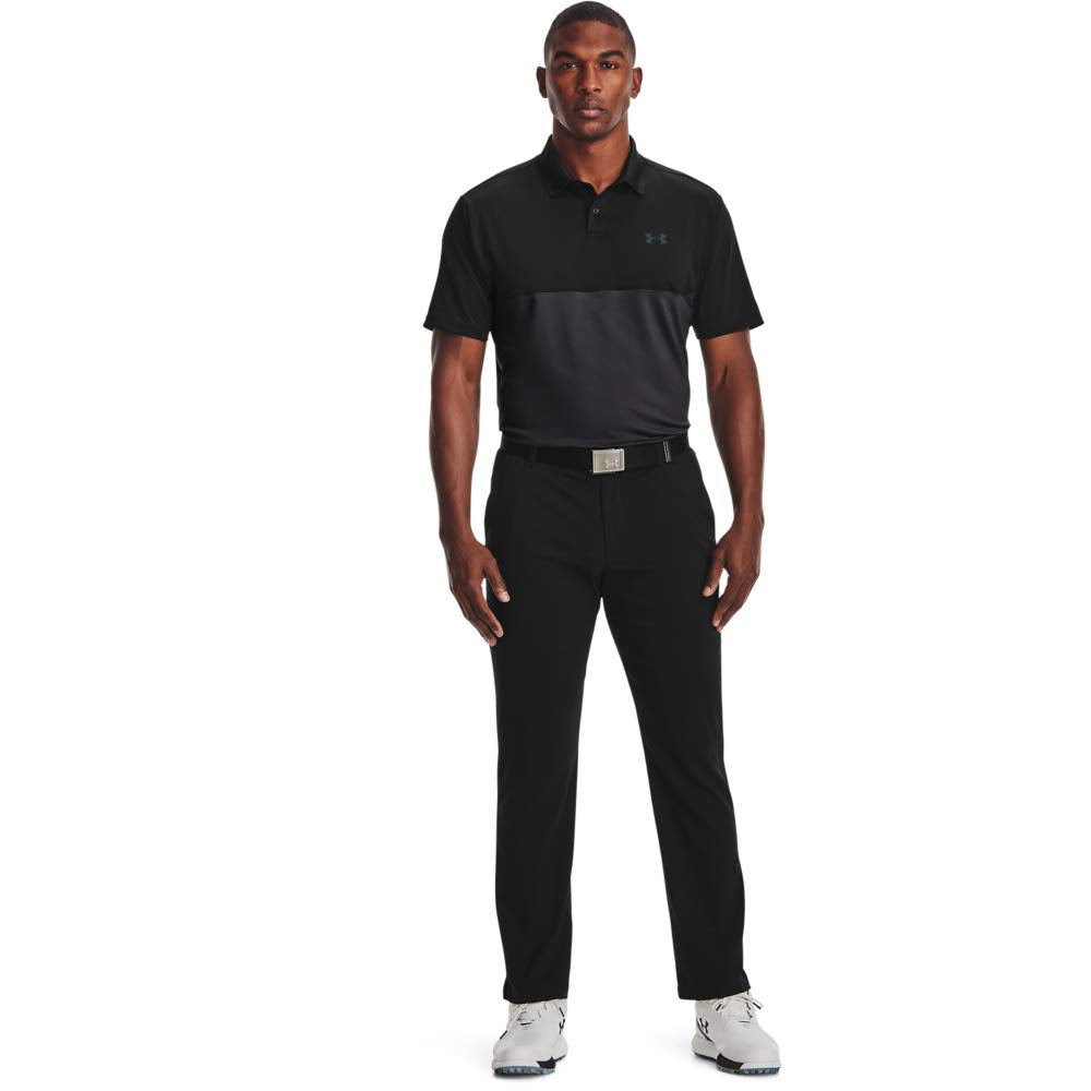 Under Armour Performance Golf Polo 2.0 Colorblock, Black (006)/Jet Gray, Small