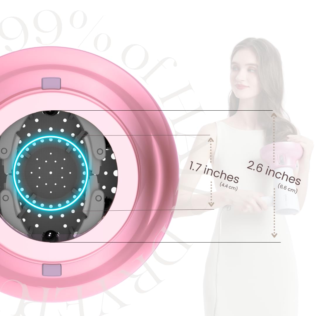 GIHALI Universal Hair Diffuser “Super Sturdy” 1.7 Inch to 2.6 Inch for Natural Curly and Wavy Hair, Hair Dryer Attachment (White 2 Aroma Upgrade)