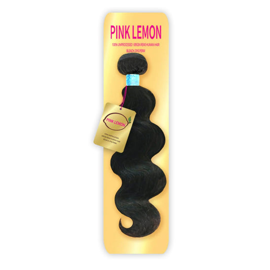 13A Pink Lemon Unprocessed Virgin Remi Hair Weave - Body Wave 20" (Color:NATURAL)