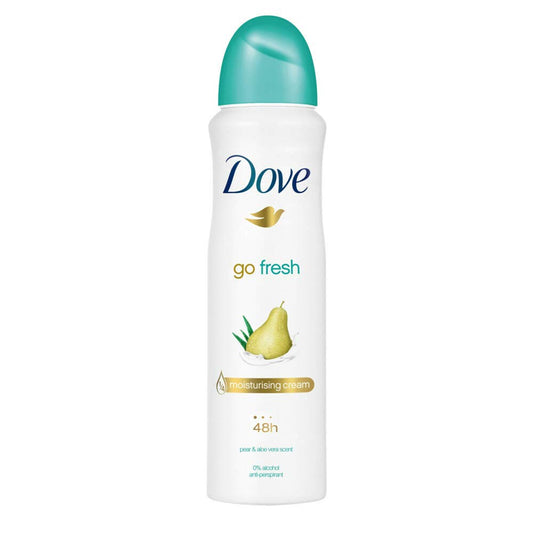 DOVE MEN + CARE Go Fresh Pear & Aloe Vera Scent Antiperspirant Spray 150ml = 5.07oz Plus one Free Pantene 1.7oz Pro-V Deep Fortifing ($7 Value) (CD-8058615376234-KIT)