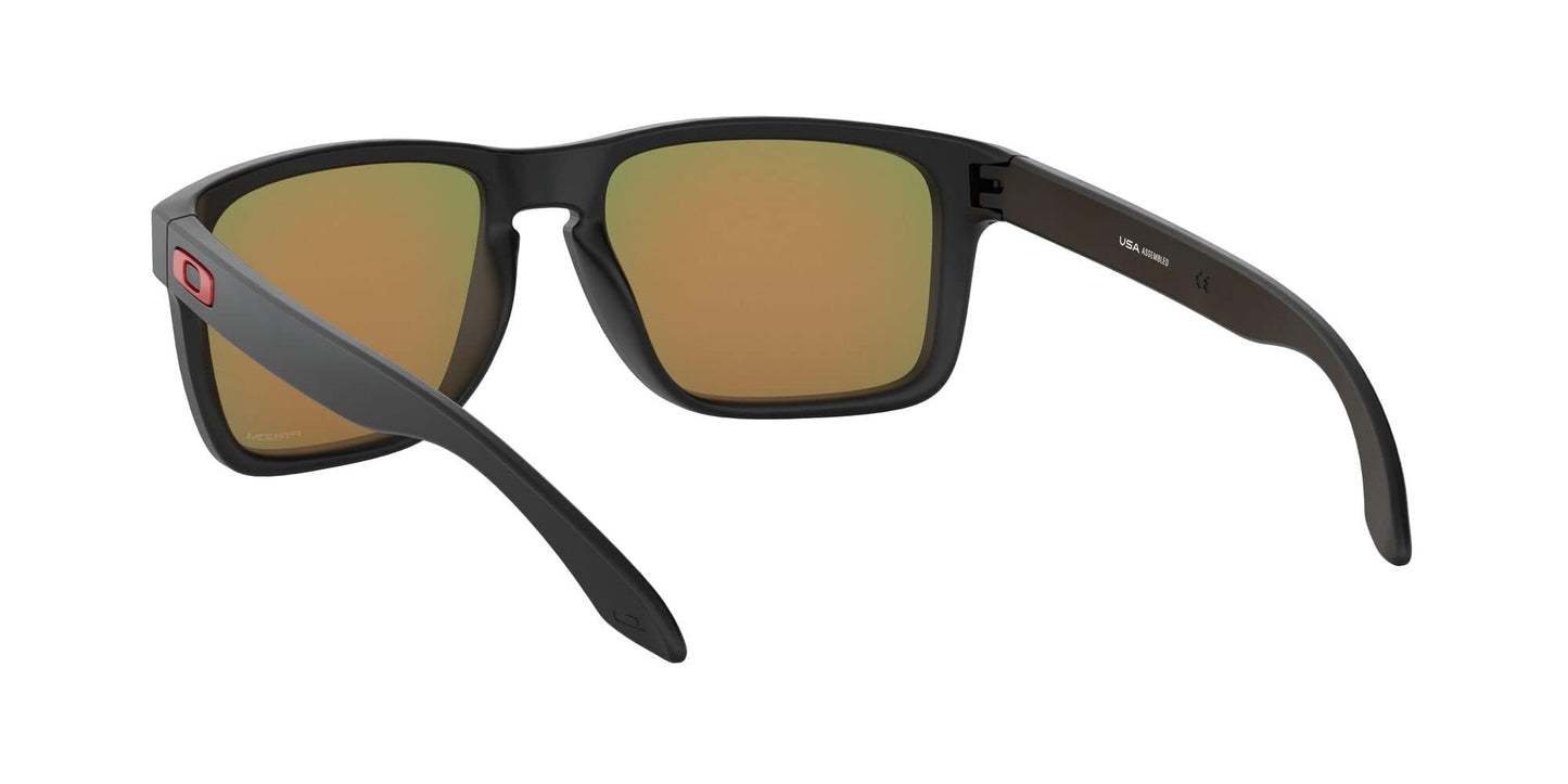 Oakley Men's OO9417 Holbrook XL Square Sunglasses, Matte Black/Prizm Ruby, 59 mm