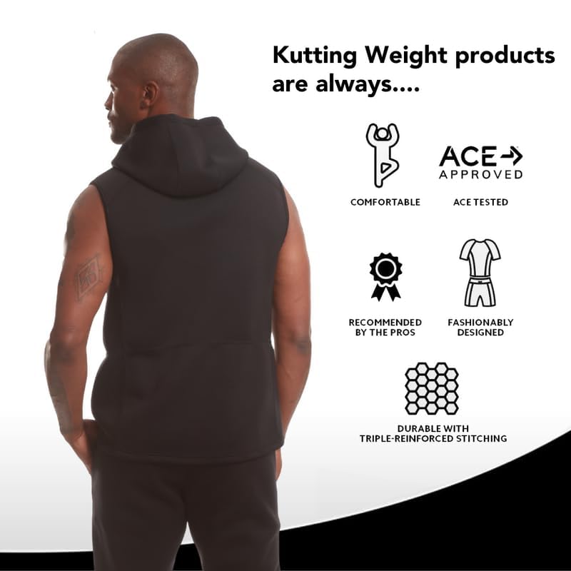 Kutting Weight Neoprene Sauna Tank Hoodie for Weight Loss | Heat Training Gear | Sauna Tank Hoodie - Unisex