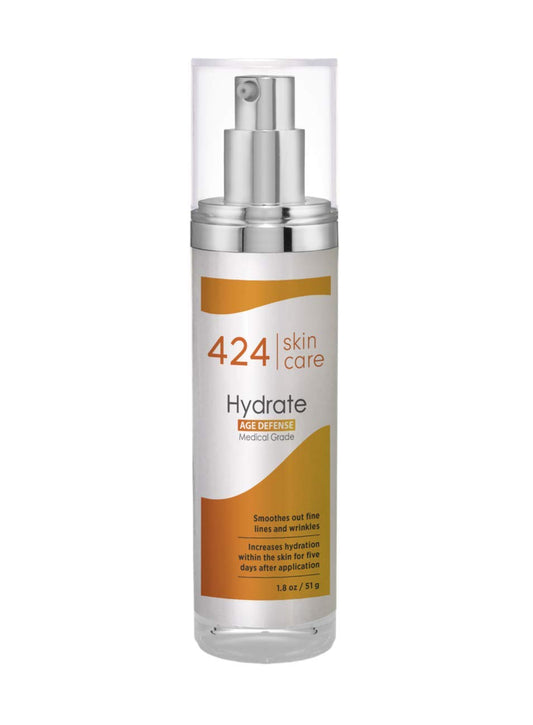 424 Skin Care Age Defense Hydrate - Dermatologist Tested & Recommended Anti-Aging Moisturizer with Hyaluronic Acid, Clinically Proven Formula, 1.8 oz