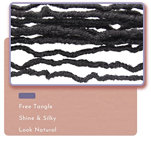 BOHOBABE Faux Locs Crochet Hair 36 Inch, Boho Soft Crochet Locs with Curly Ends, Long Bohemian Goddess Locs Crochet Braids for Black Women (6 Packs, T30)