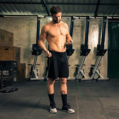 WOD Nation Adjustable Speed Jump Rope For Men, Women & Children - Blazing Fast Fitness Skipping Rope Perfect for Boxing, MMA, Endurance - Orange