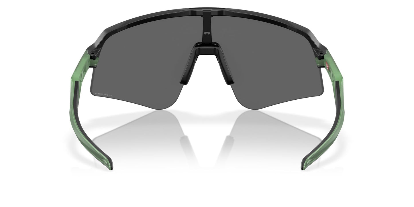 Oakley Men's OO9465 Sutro Lite Sweep Rectangular Sunglasses, Matte Black/Transparent Jade/Prizm Black, 39 mm