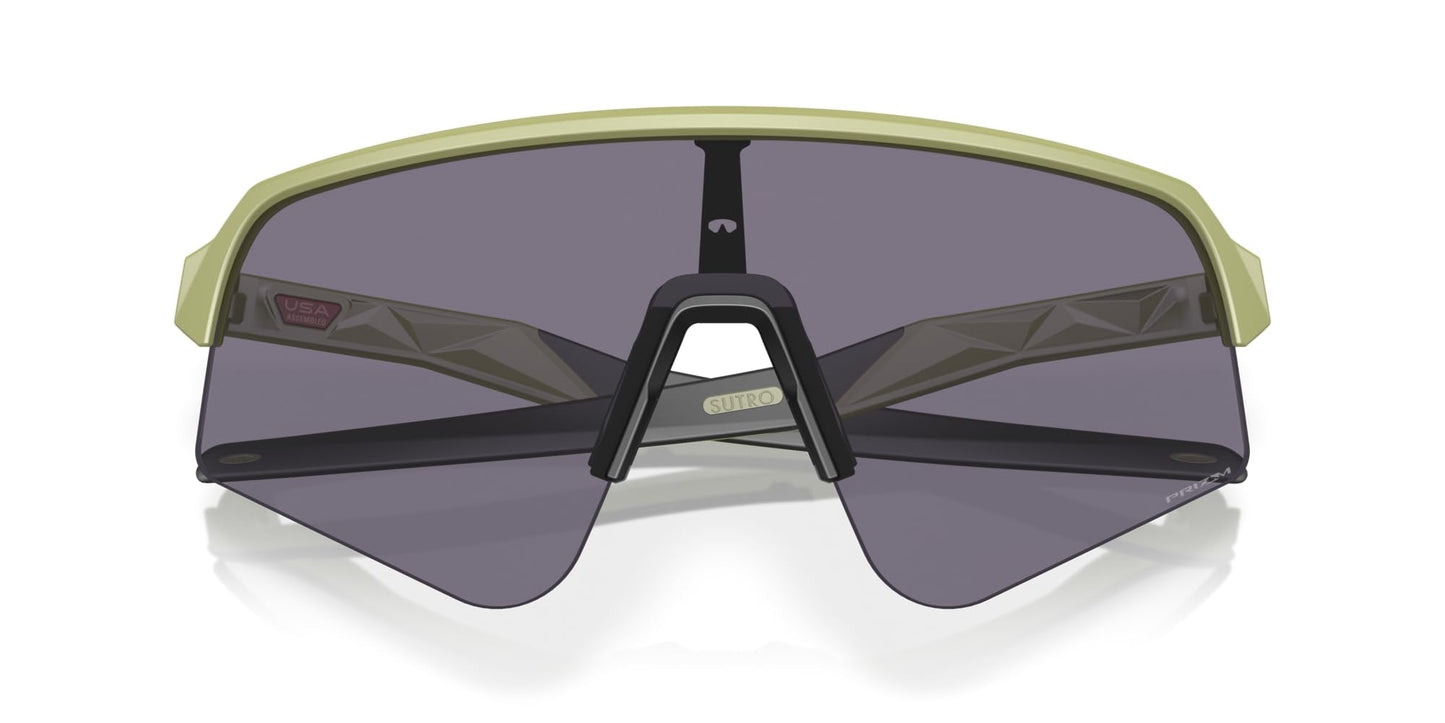 Oakley Men's Oo9465 Sutro Lite Sweep Rectangular Sunglasses, Matte Fern/Prizm Grey, 39 mm