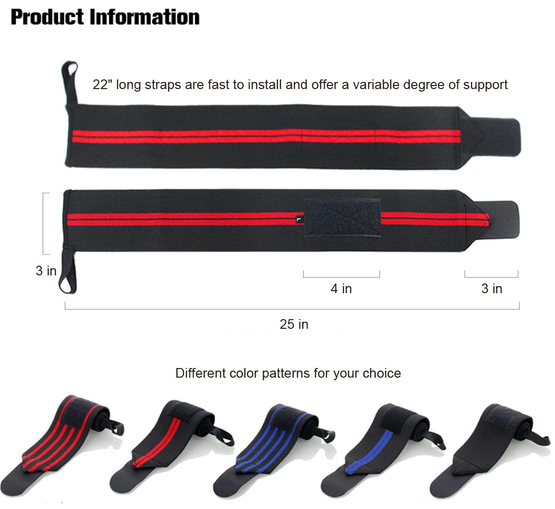 2 Pack Wrist Brace Wrist Straps for Weightlifting, Wrist Straps Lifting Straps Wrist Weights Carpal Tunnel Wrist Brace