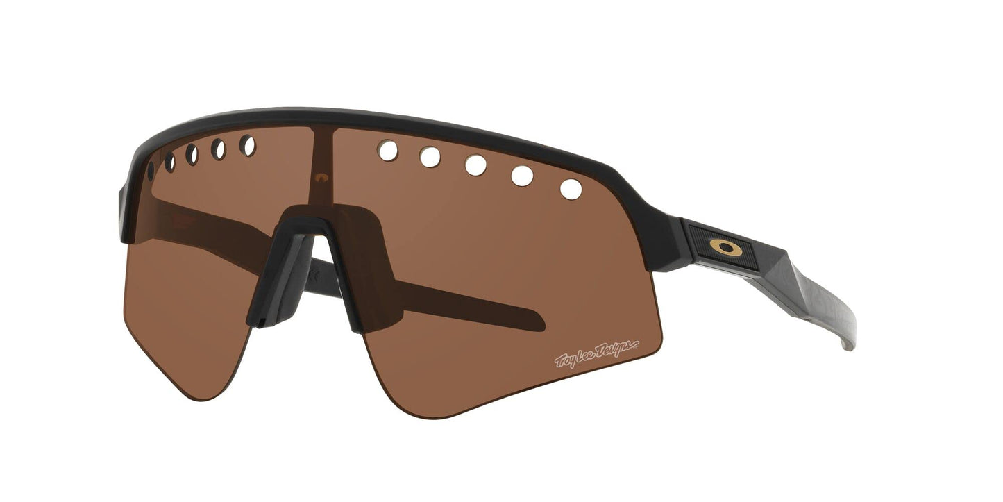 Oakley Men's OO9465 Sutro Lite Sweep Rectangular Sunglasses, TLD Matte Black/Prizm Tungsten, 39 mm