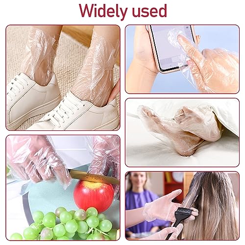 200 Pcs Paraffin Wax Liners for Feet and Hand, Disposable Paraffin Bath Liners Plastic Hand and Foot Bags for Hand & Feet Thermal Hot Wax Therapy SPA Paraffin Wax Machine,Larger and Thicker
