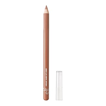 e.l.f. Cream Glide Lip Liner, Highly-Pigmented Pencil For Shaping & Sculpting Lips, Semi-Matte Finish, Vegan & Cruelty-Free, Baddest Beige