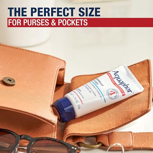 Aquaphor Healing Ointment Advanced Therapy Skin Protectant, Body Moisturizer for Dry Skin, Minor Cuts and Burns, Dry Cuticles, Cracked Heels, Hands and Lips, 1.75 Oz Tube, Pack of 3